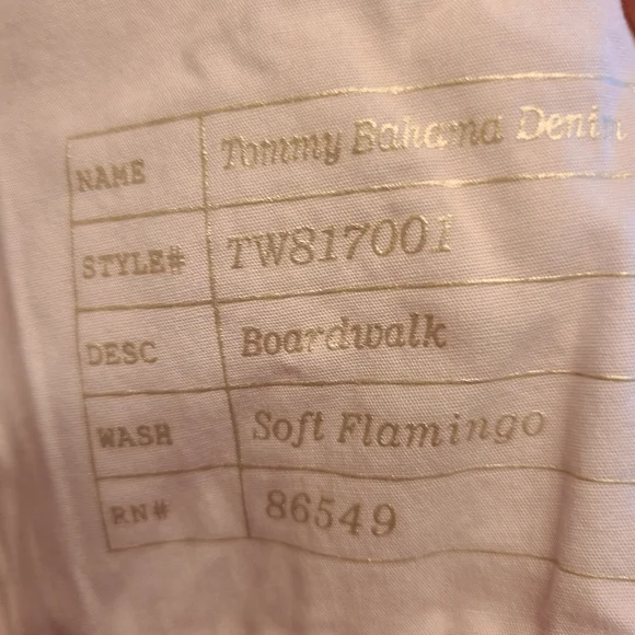 Tommy Bahama Denim Boardwalk Pink Floral 15" Clamdigger Shorts Size 30 - Picture 9 of 12